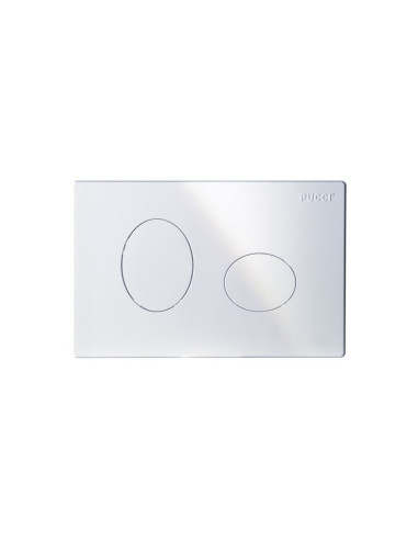 Placca di scarico Pucci serie Ellisse cod. 80130550 Bianca - Kallea