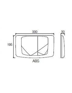 Placca di scarico Valsir serie Angel-Rios cod. VS0828501 Bianca - Kallea 2