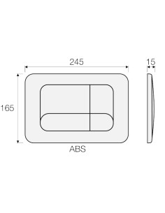Placca di scarico Valsir serie Tropea2- WINNER2 cod. VS0870501 Bianca - Kallea 2
