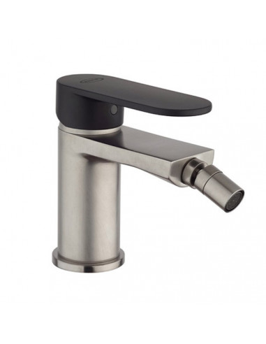 Rubinetto Jacuzzi Bidet serie Borea PW 0BOPW092JA01NICHEL SPAZZOLATO - NERO OPACO - Kallea