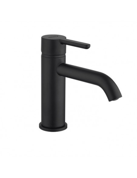 Rubinetto Jacuzzi per lavabo serie Sunset YO senza scarico compatibile con piletta click clack 0SUYO086JA01nero opaco - Kallea