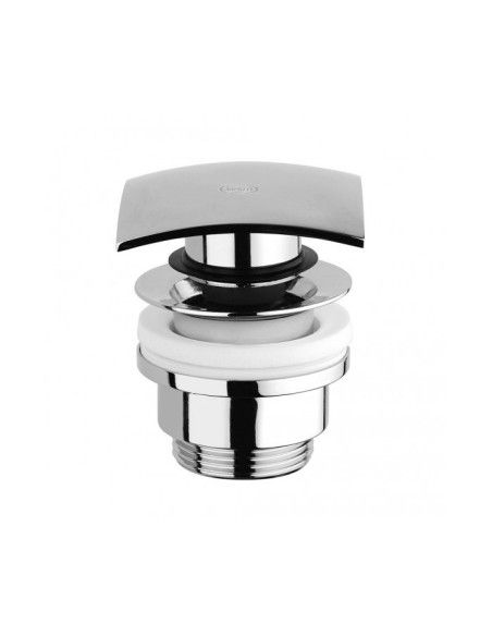 Piletta di scarico Jacuzzi click-clack universale testa quadra per bidet - lavabo cromo 1751012JA00 - Kallea