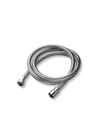 Flessibile Bossini ottone cod.A02047E00030021 doppia aggraffatura 3/8” x 1/2” FF 200cm conico finitura cromo - Kallea