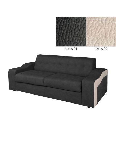 Divano letto Camelot grigio antracite 208x98x88h - Kallea