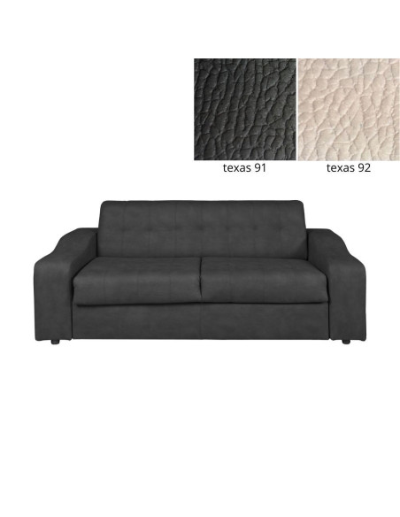 Divano letto Camelot grigio antracite 208x98x88h - Kallea