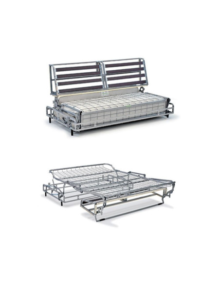 Divano letto Camelot grigio antracite 208x98x88h - Kallea