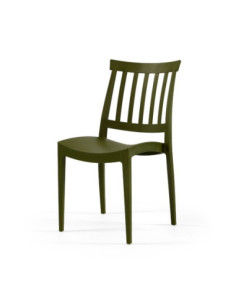 Sedia Sara polipropilene verde oliva - Kallea 2