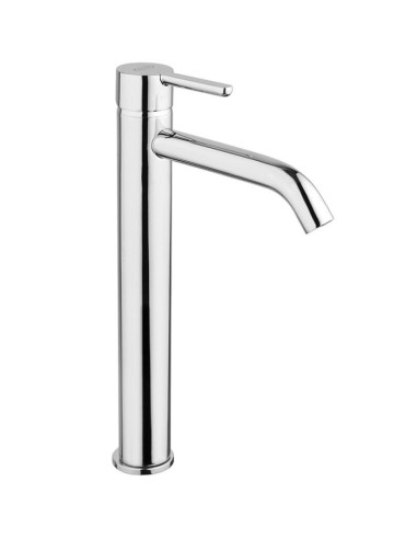 Rubinetto Jacuzzi per lavabo alto serie Sunset senza scarico per piletta click clack 0SU00493JA00 cromato - Kallea