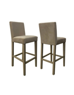 Sgabello Edi Trinity03 vellutino beige - Kallea 2