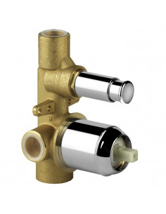 Miscelatore Gessi a parete Via Solferino parte esterna + interna incasso doccia a 2 vie - Kallea 2