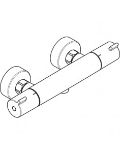 Miscelatore Hansgrohe termostatico doccia 1001CL esterno Cromo - Kallea 2