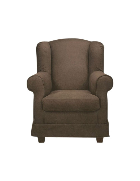 Poltrona Bergere in tessuto marrone - Kallea