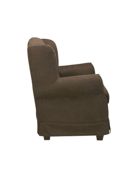 Poltrona Bergere in tessuto marrone - Kallea