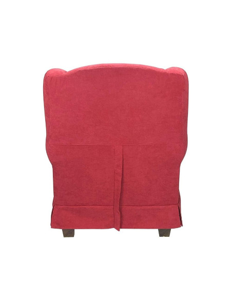 Poltrona Bergere in tessuto bordeaux - Kallea