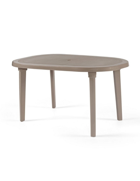 Tavolo ovale Braga tortora da esterno 140x90 cm - Kallea