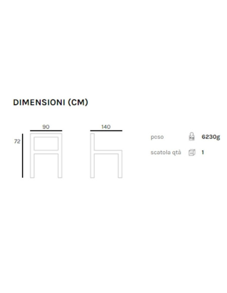 Tavolo ovale Braga tortora da esterno 140x90 cm - Kallea