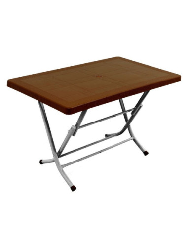 Tavolo pieghevole TAV513 120x70 cm marrone - Kallea