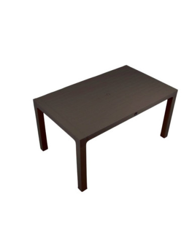 Tavolo Wood brown polipropilene 150x90 - Kallea