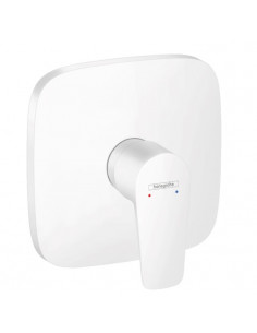 Rubinetto Hasgrohe doccia Talis E 1 via parte interna - esterna bianco opaco - Kallea 2