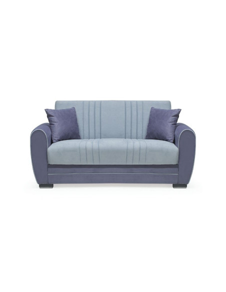 Divano letto contenitore Pelin 156x87x85H 2 posti grigio - Kallea
