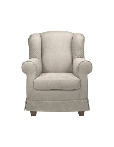 Poltrona Bergere in tessuto beige - Kallea