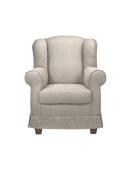 Poltrona Bergere in tessuto beige - Kallea