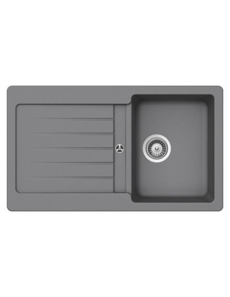 Samet Lavello 86x50 Granitovero861v reversibile 1 vasca gocciolatoio croma - Kallea