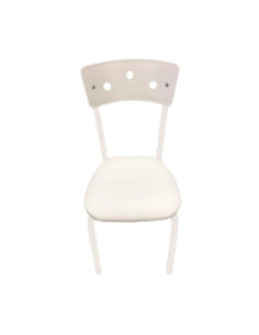 Sedia Alexa in metallo bianco - Kallea