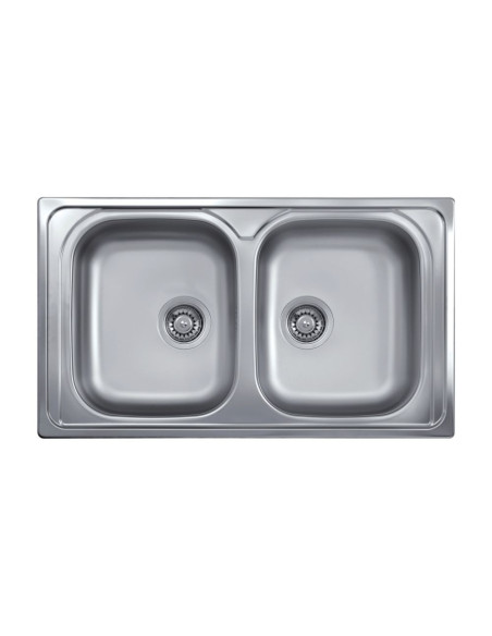 Lavello 86x50 doppia vasca SAXT322 - Kallea