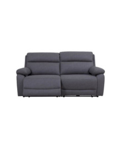 Divano 2P maxi Siviglia recliner elettrico sx nabuk antracite - Kallea 2