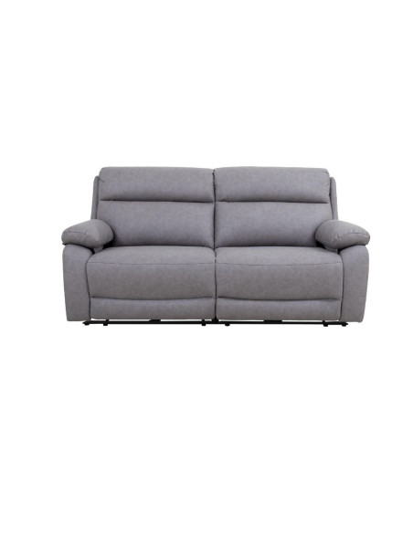Divano 2P maxi Siviglia recliner elettrico sx nabuk light grey - Kallea