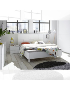 Camera da letto Ottica completa bianca - Kallea 2