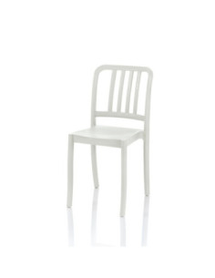 Sedia Nikki polipropilene bianca schienale 3 fasce - Kallea 2