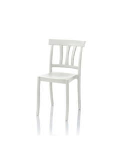 Sedia Cullen polipropilene bianca design classico - Kallea 2