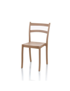 Sedia Samara polipropilene corda schienale 2 fasce orizzontali - Kallea 2