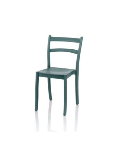 Sedia Samara polipropilene grigio metal schienale 2 fasce orizzontali - Kallea 2