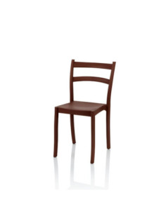 Sedia Samara polipropilene bronzo schienale 2 fasce orizzontali - Kallea 2