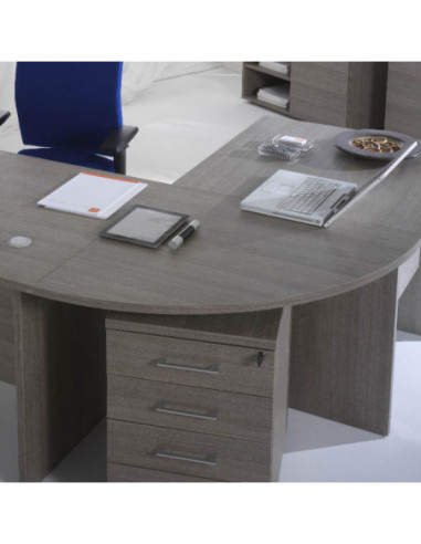 Raccordo angolare scrivania Larix rovere grigio - Kallea