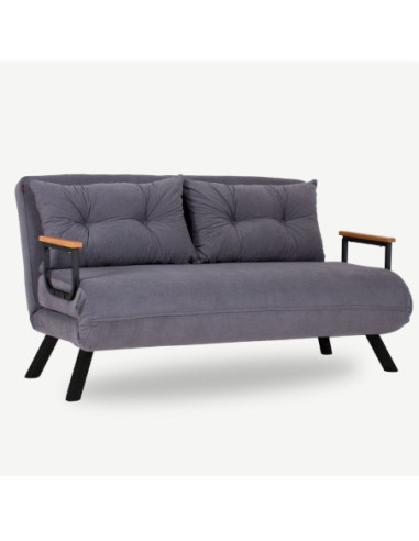 Divano letto matrimoniale pieghevole Sando grigio - Kallea