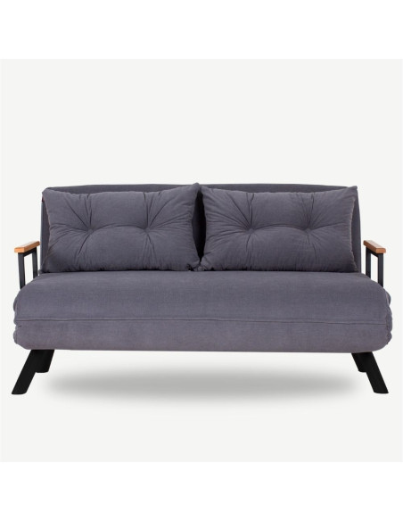 Divano letto matrimoniale pieghevole Sando grigio - Kallea