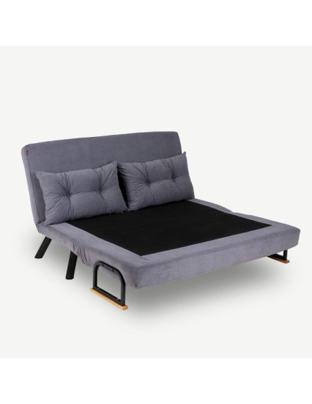 Divano letto matrimoniale pieghevole Sando grigio - Kallea