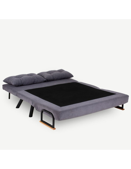 Divano letto matrimoniale pieghevole Sando grigio - Kallea