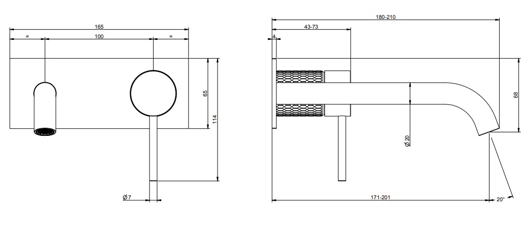 Miscelatore Gessi Incasso Per Lavabo Canna Lunga 316 Meccanica 54290 54198 Con Parte Incasso - Foto 3