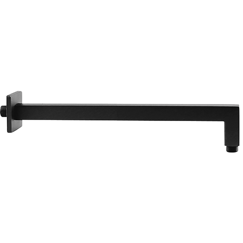 Braccio Doccia Alto A S In Acciaio Inox - Prolunga 30.5 Cm Con Flangia - Finitura Bronzo Lucidato A Olio (Attacco 1/2 NPT)