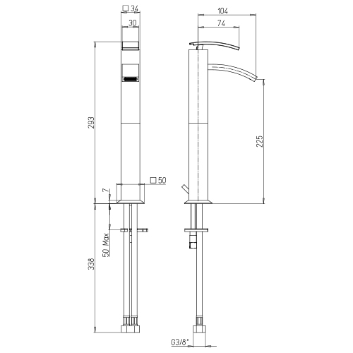 Dimensioni lavabo
