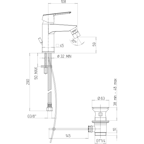 Dimensioni bidet
